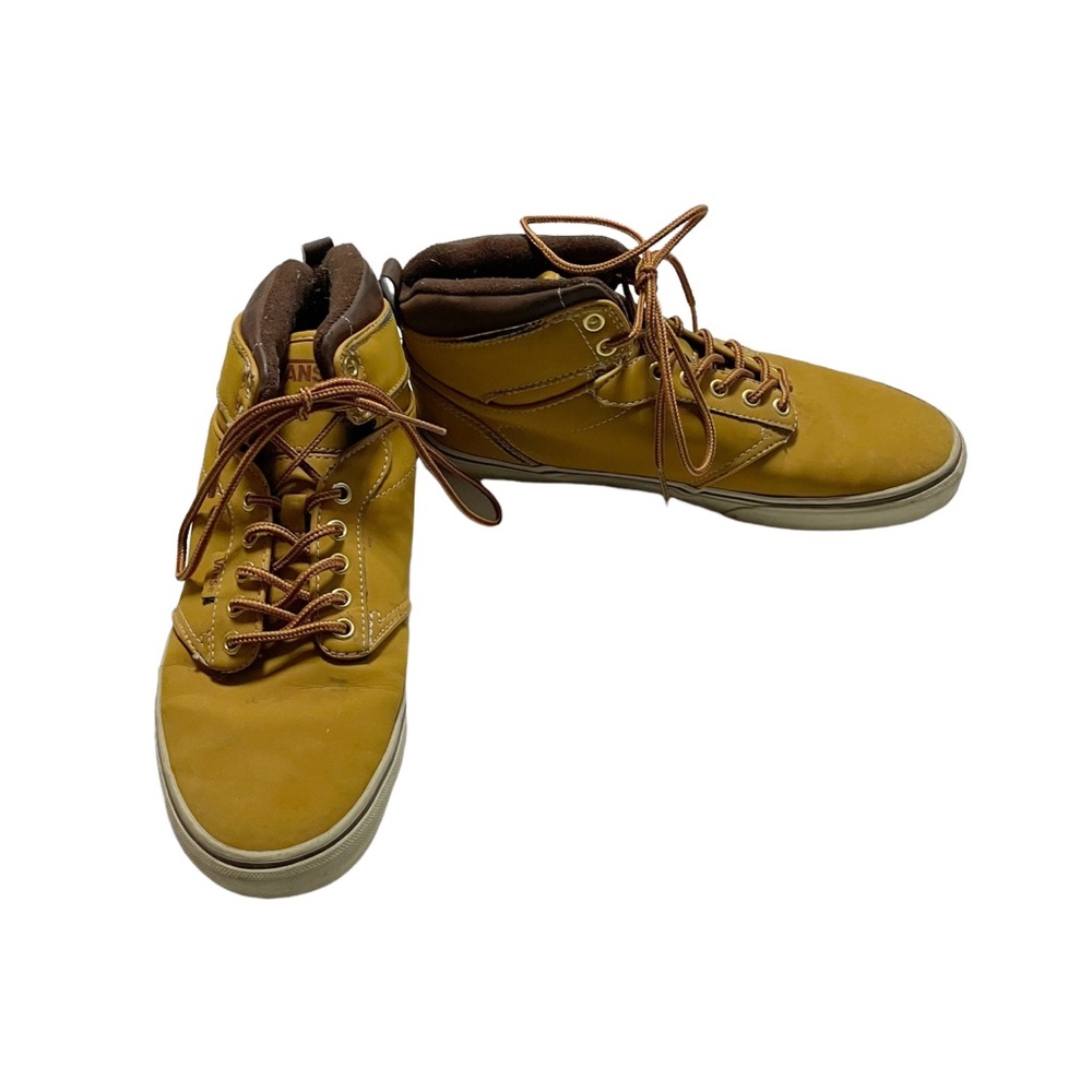 Vans Atwood Hi Brown Synthetic Lace Up Trainers Streetwear Shoes Mens Size 9 - Picture 1 of 10